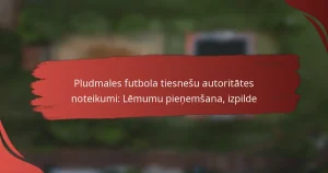 Pludmales futbola tiesnešu autoritātes noteikumi: Lēmumu pieņemšana, izpilde