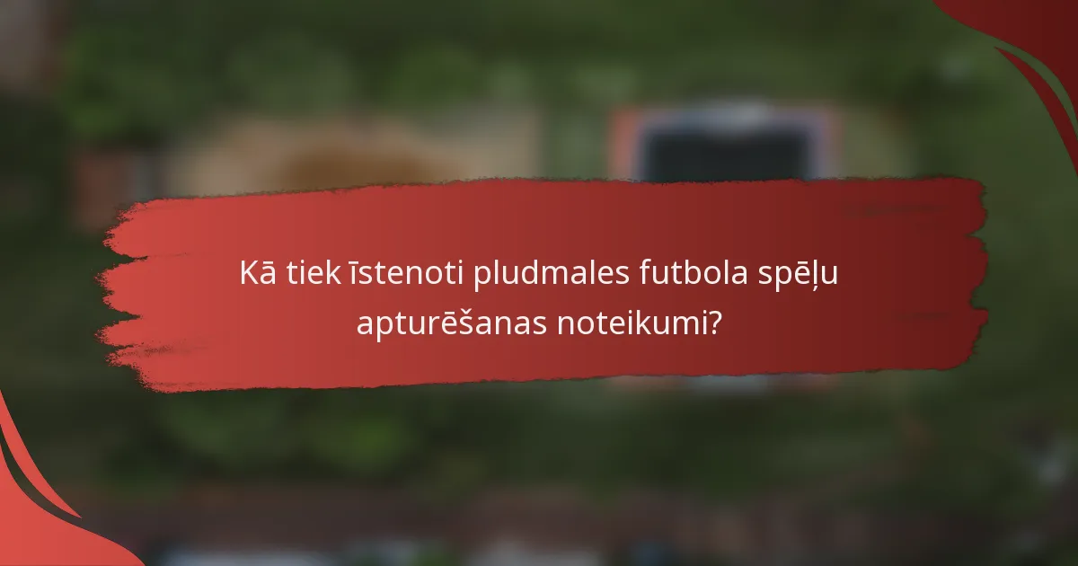 Kā tiek īstenoti pludmales futbola spēļu apturēšanas noteikumi?