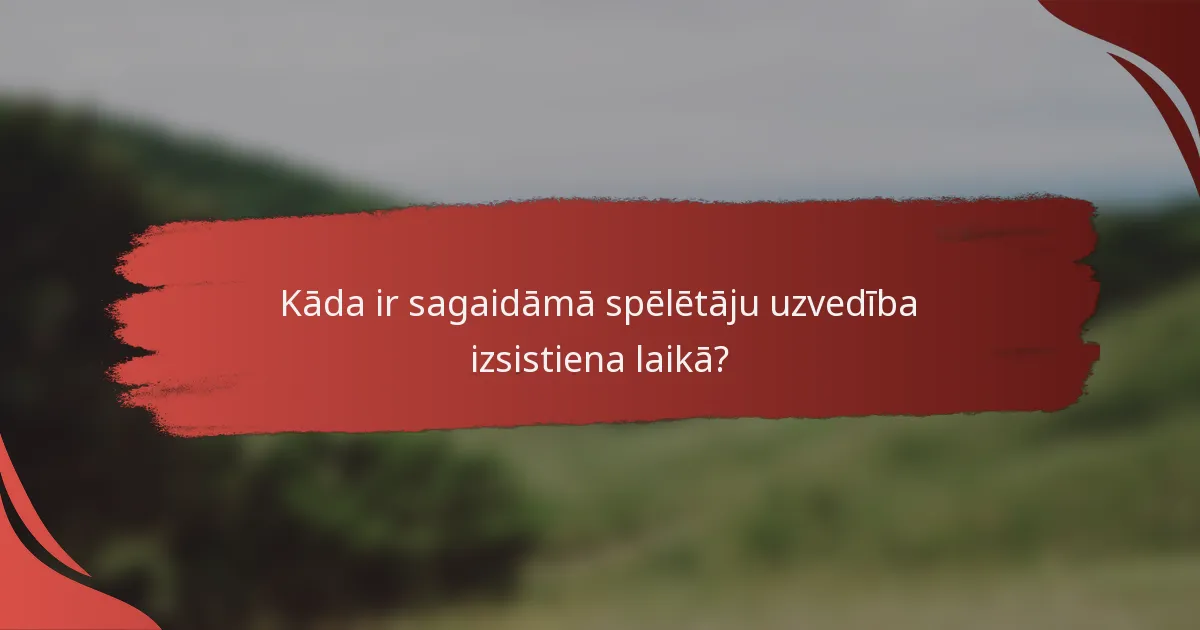 Kāda ir sagaidāmā spēlētāju uzvedība izsistiena laikā?